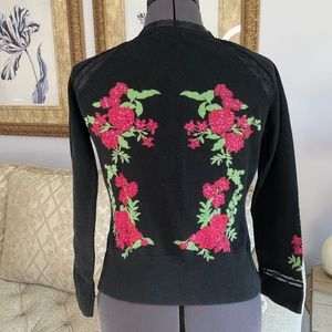 Floral print cardigan